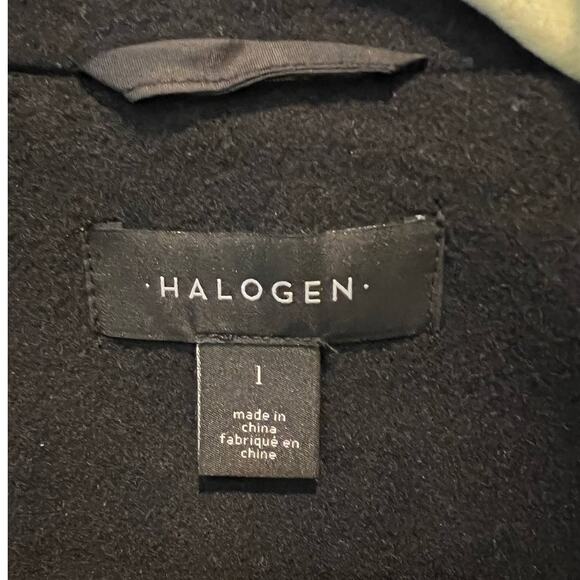 NWT Halogen Belted Wool Blend Coat Size Large - Picture 8 of 12